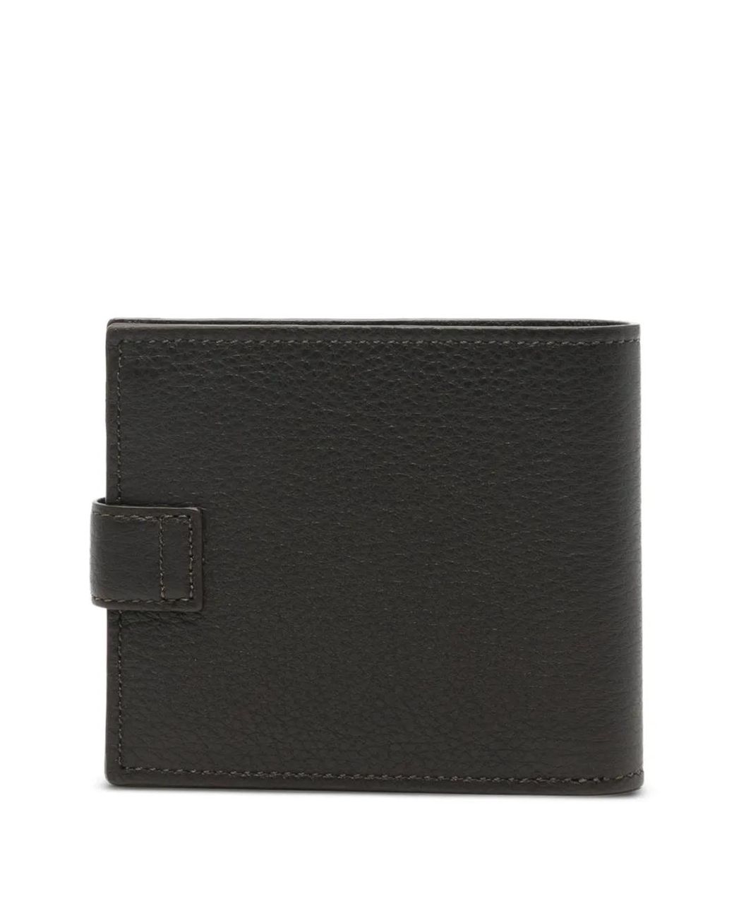 Canali Black Grainy-Leather Wallet for men