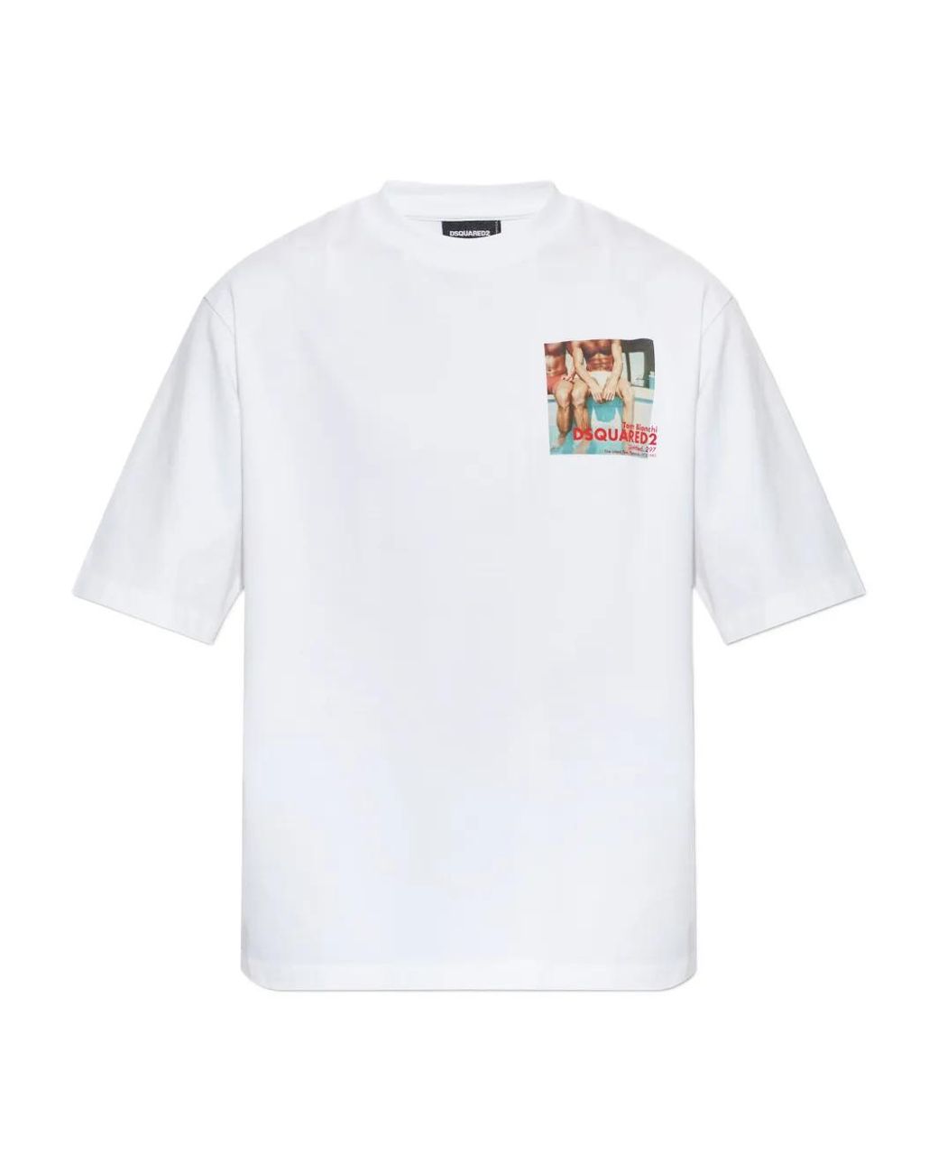 DSquared² White Graphic T-Shirt for men