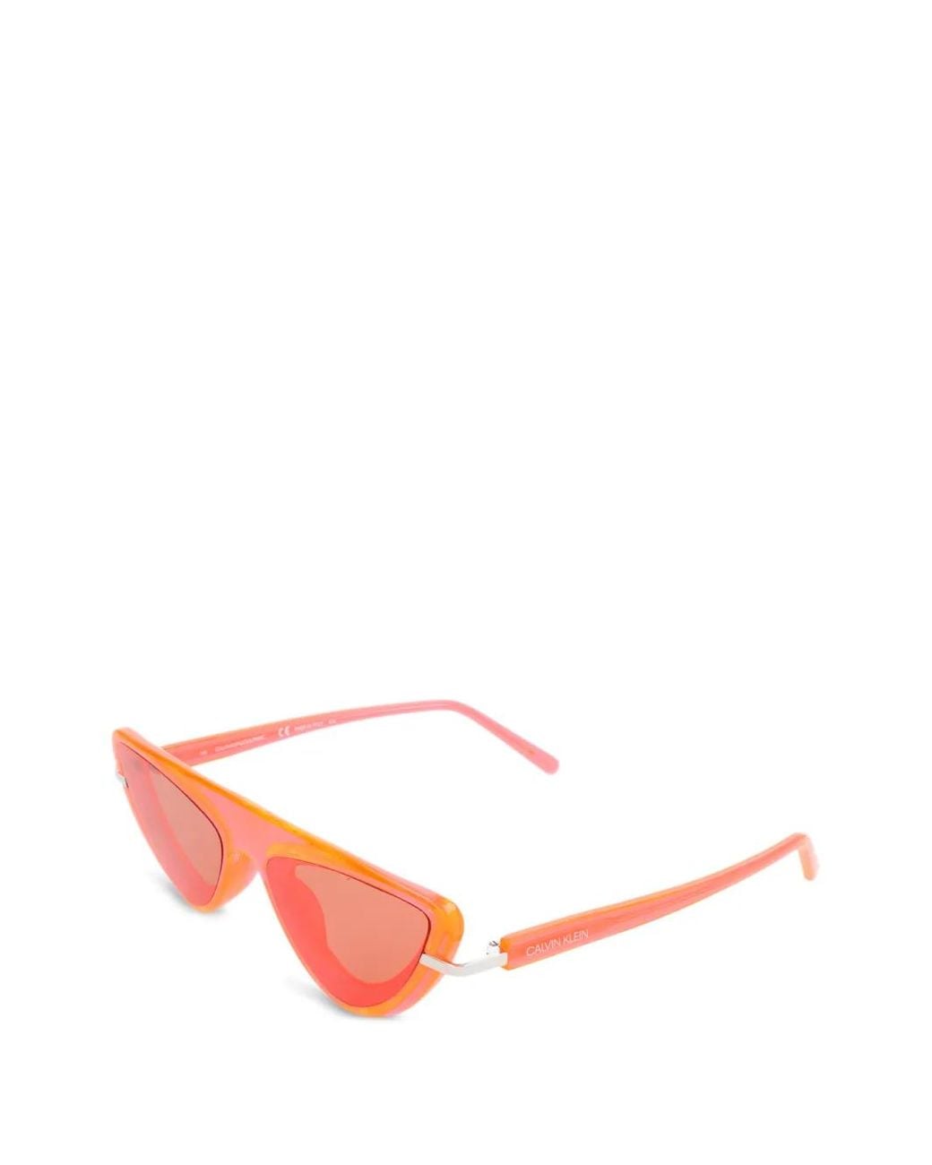 Calvin Klein Pink Cat-Eye Frame Sunglasses