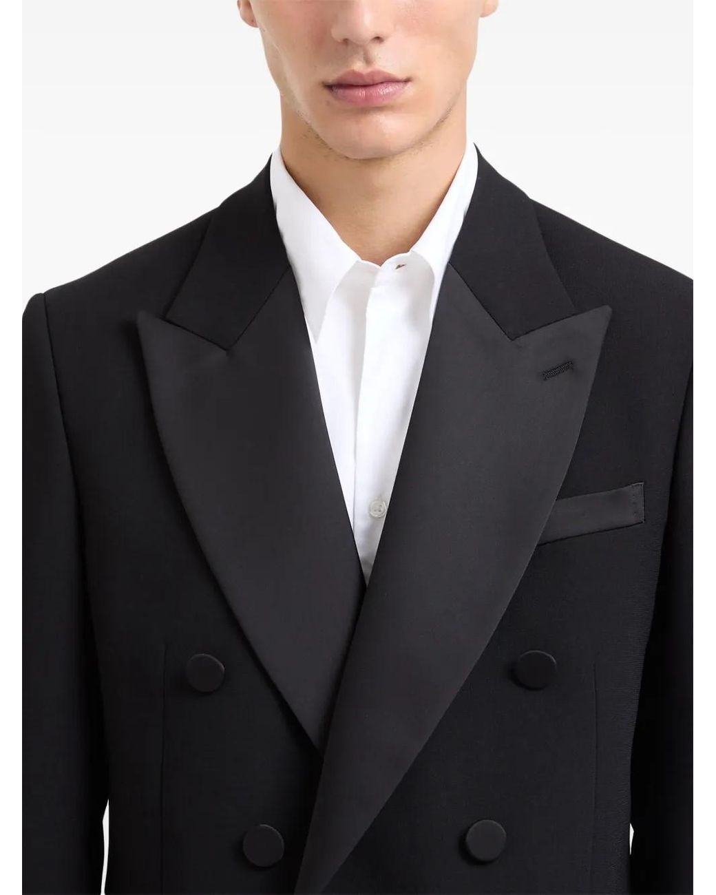 Gcds Black Enver Double-Breasted Blazer for men