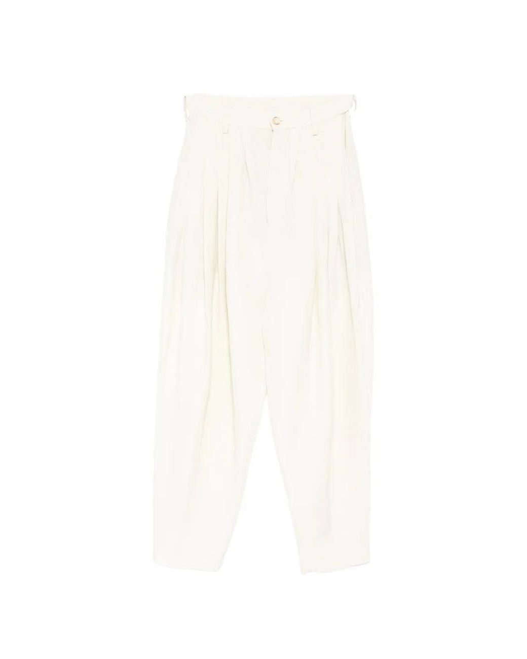 Uma Wang White Priya Trousers