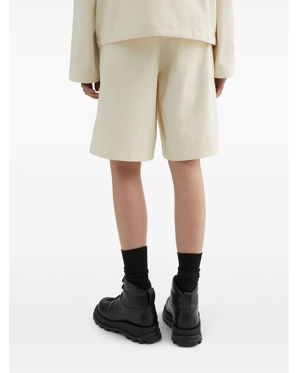 Jil Sander White Natural Shorts