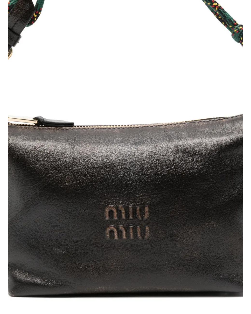 Miu Miu Black Leather Shoulder Bag