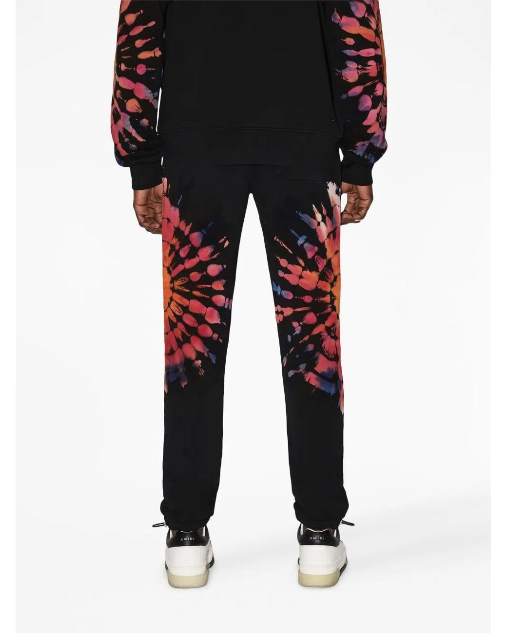 Amiri Black Tie-Dye-Print Track Pants for men