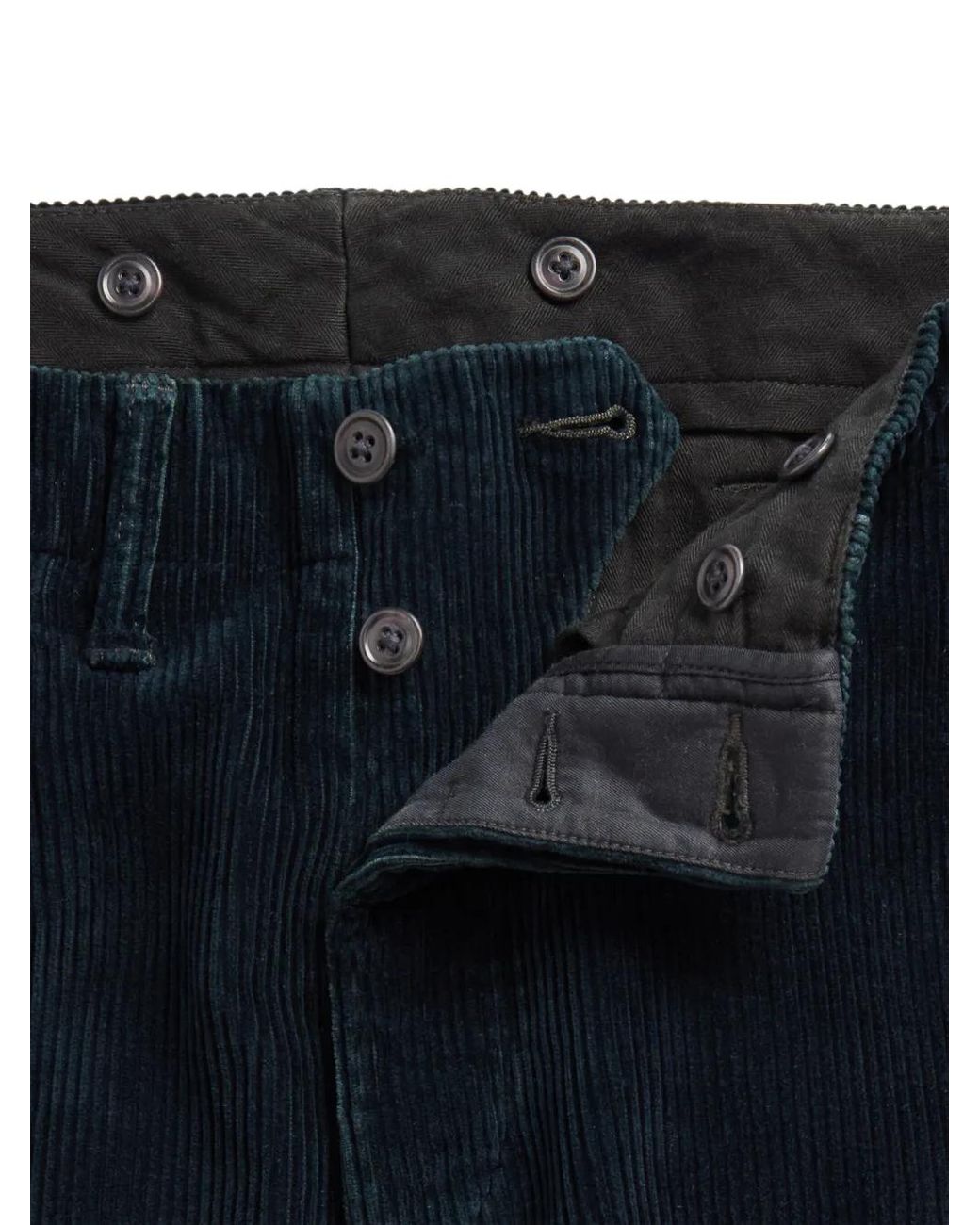RRL Blue Corduroy Trousers for men