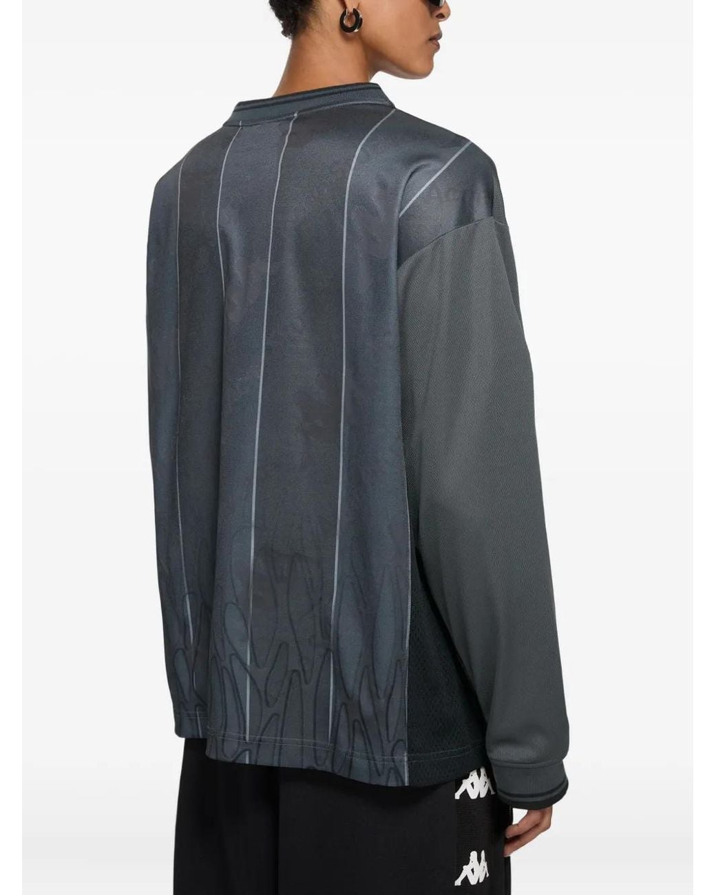 Acne Studios X Kappa Logo T-Shirt in Gray | Lyst