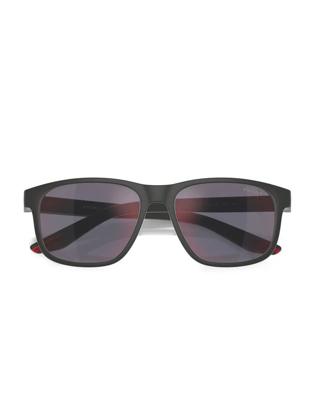 Prada Linea Rossa Gray Square-Frame Sunglasses for men