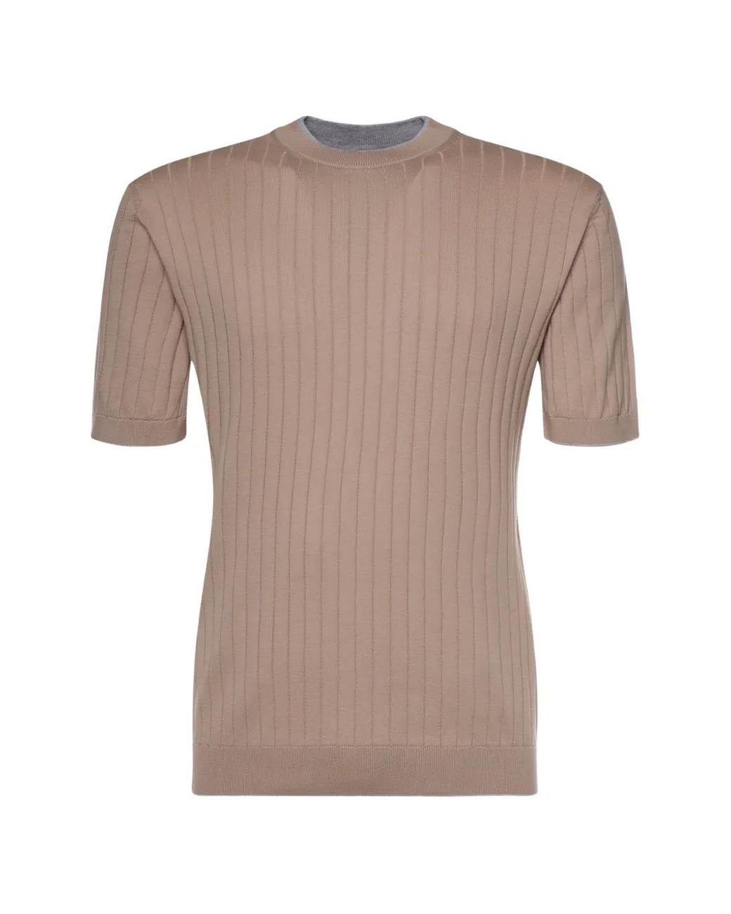 Eleventy Brown Cotton T-Shirt for men