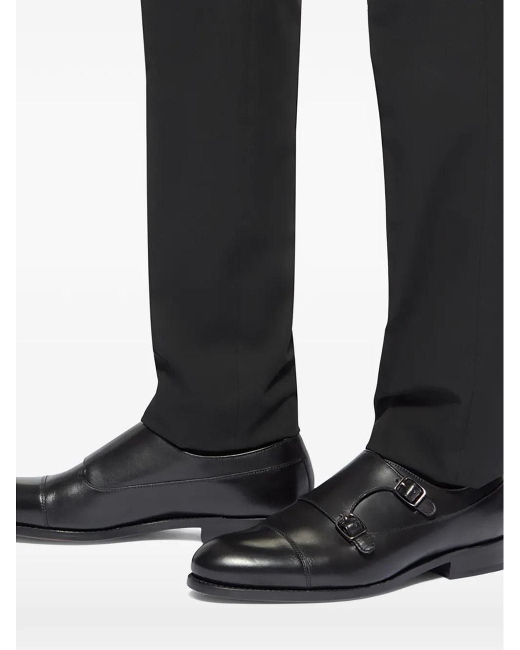 Kurt Geiger Black Sloane Monk Shoes for men