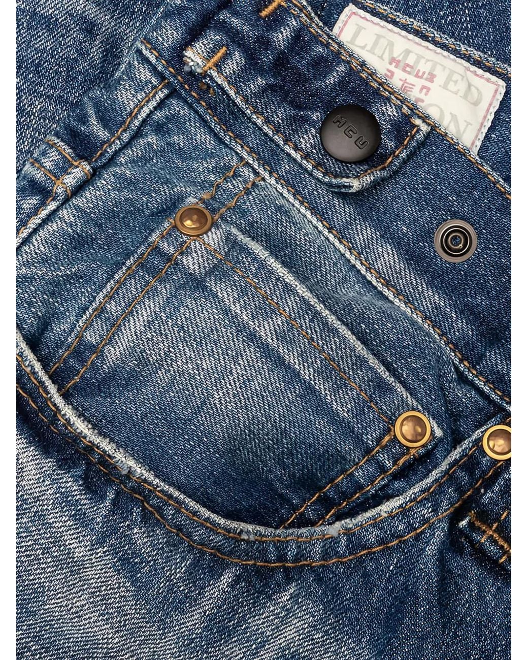 Mastercraft Union Blue Jean Ample À Effet Usé for men