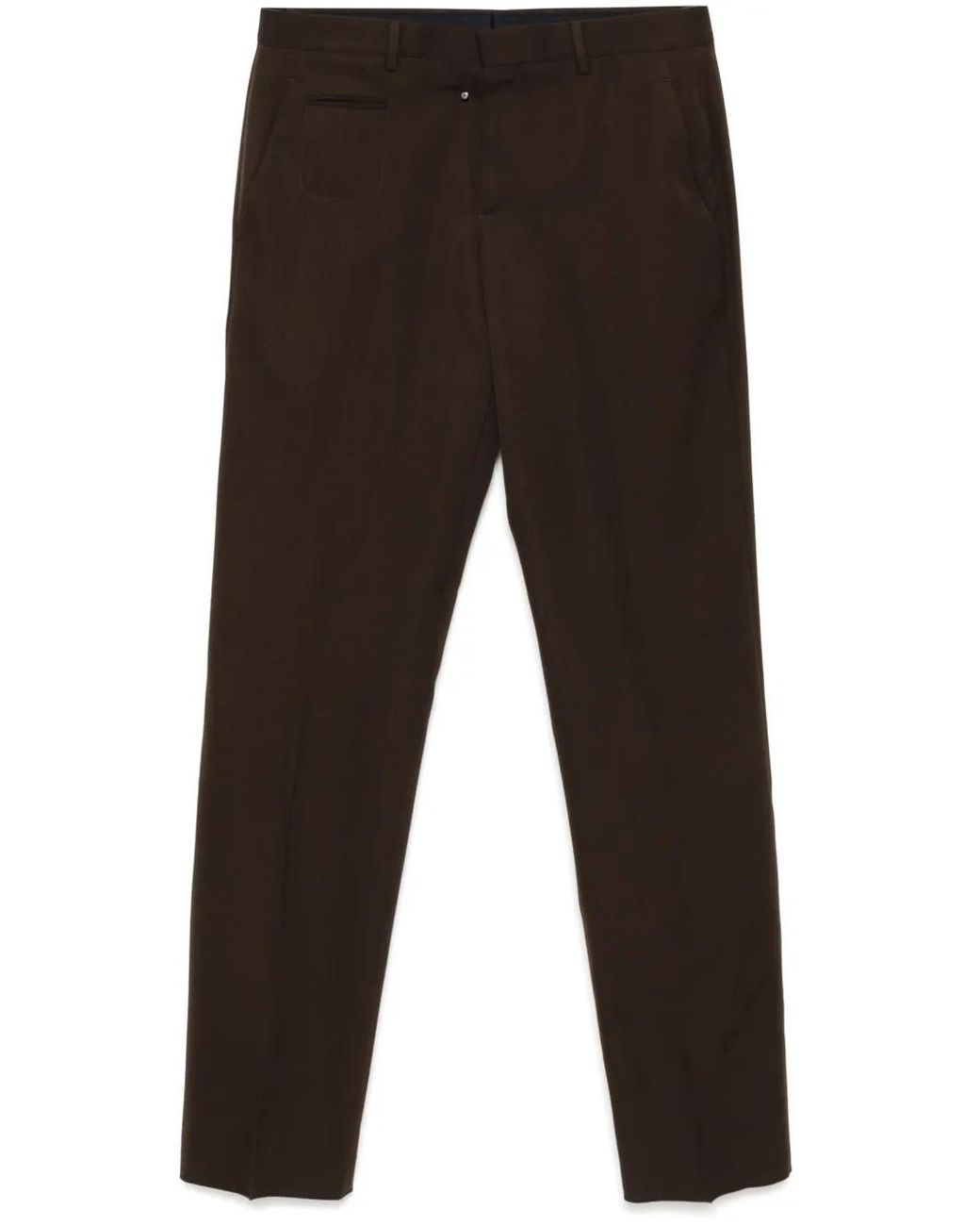 Paul Smith Black Gabardine-Weave Trousers for men