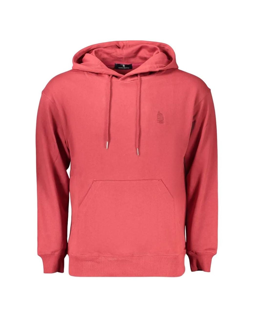 Marina Yachting Pink Logo-Embroidered Drawstring Hoodie for men