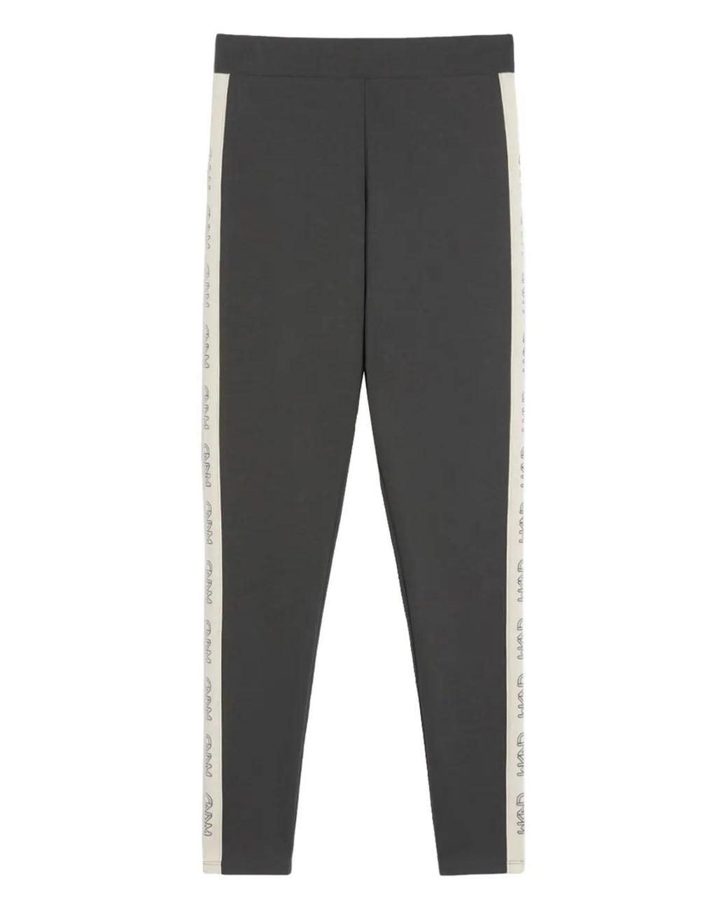 Weekend by Maxmara Gray Legging À Bande Logo