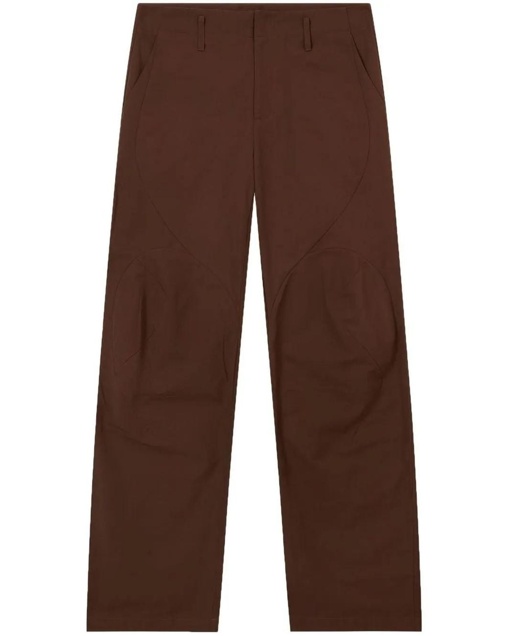 Post Archive Faction PAF Brown Straight-Leg Trousers for men