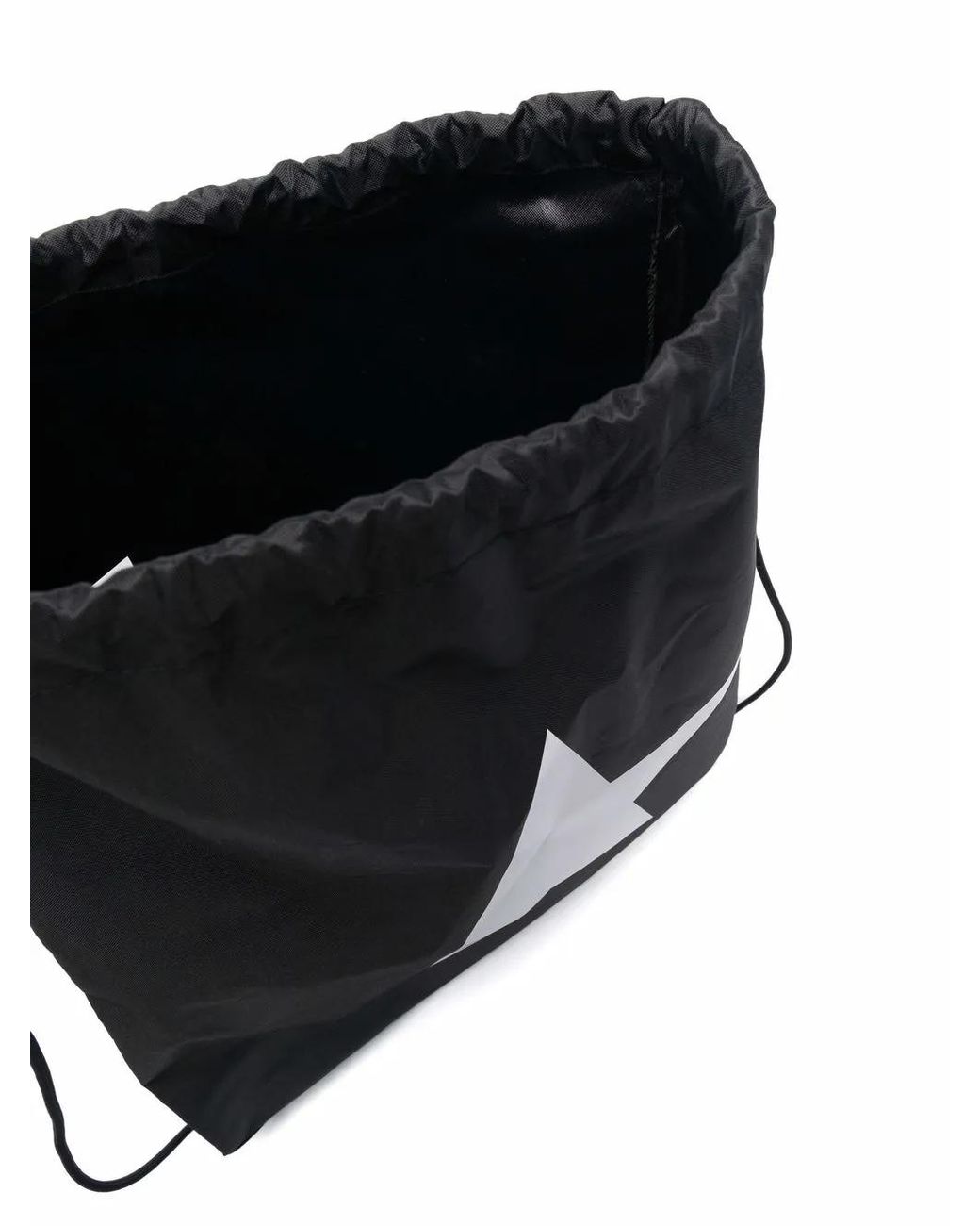 Golden Goose Deluxe Brand Black Star Collection Drawstring Backpack