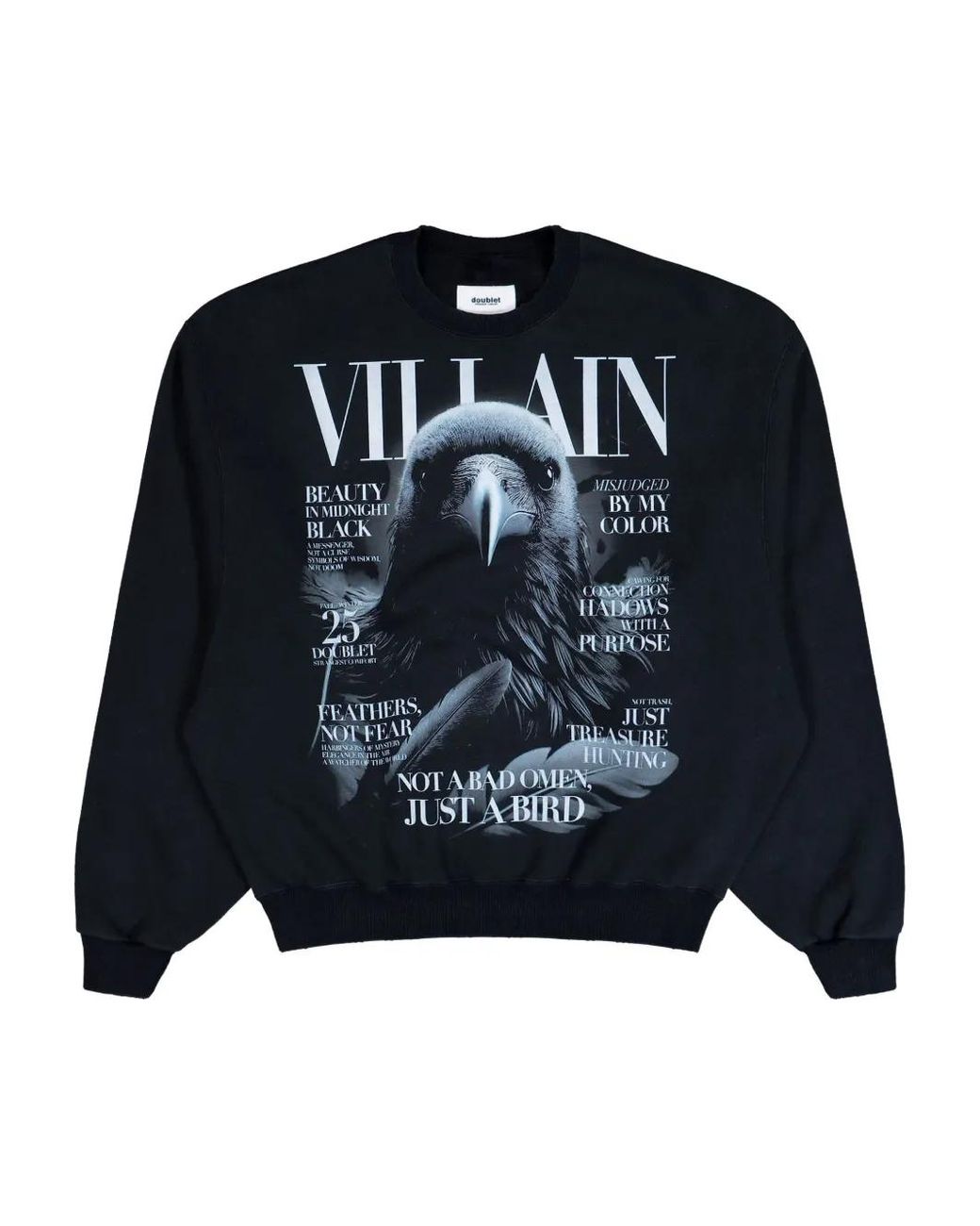 Doublet Blue Print-Detail Sweatshirt for men