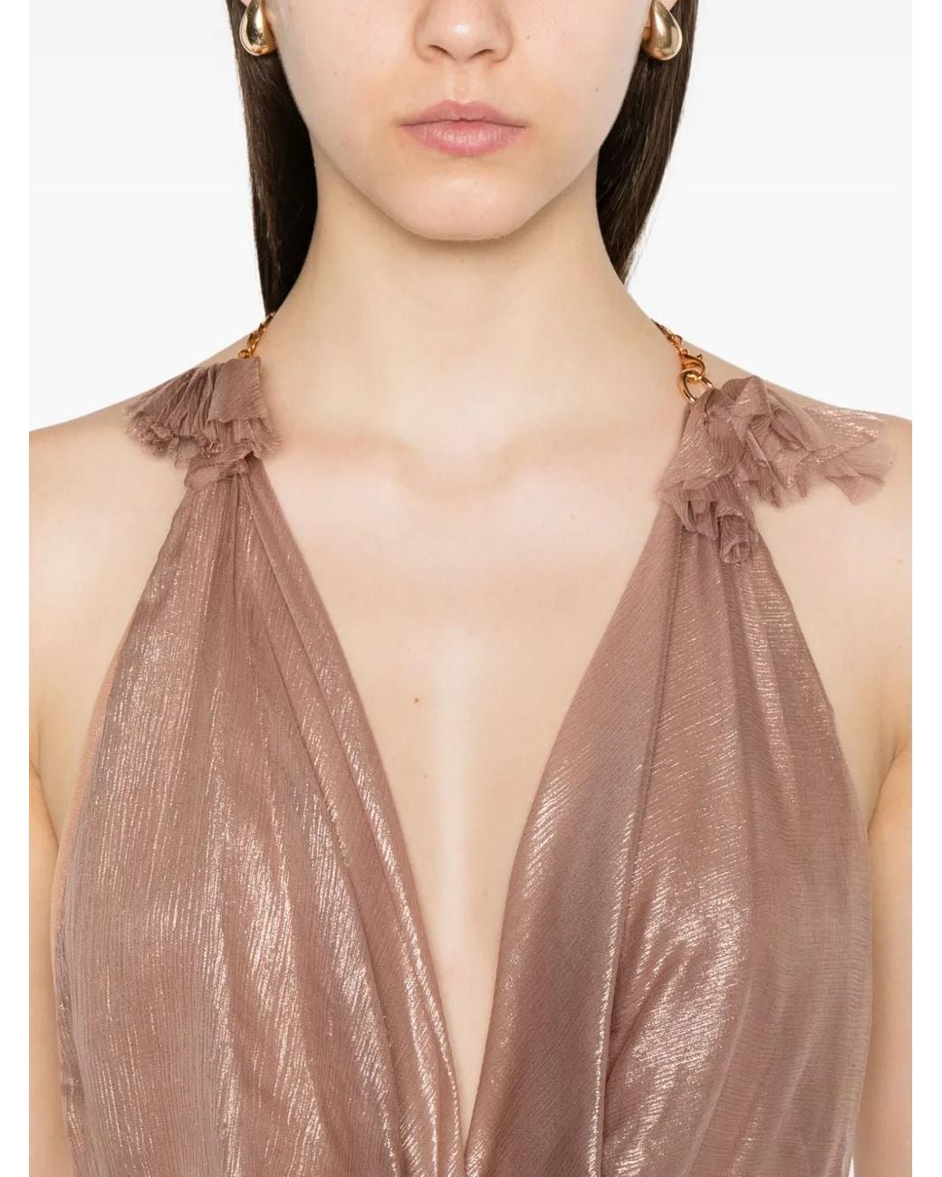 Maria Lucia Hohan Pink Alix Draped Dress