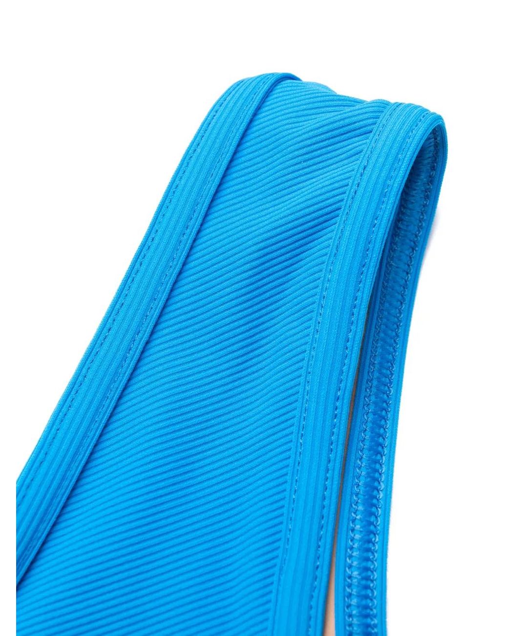 ANDREADAMO Ribgebreide Bikini in het Blue