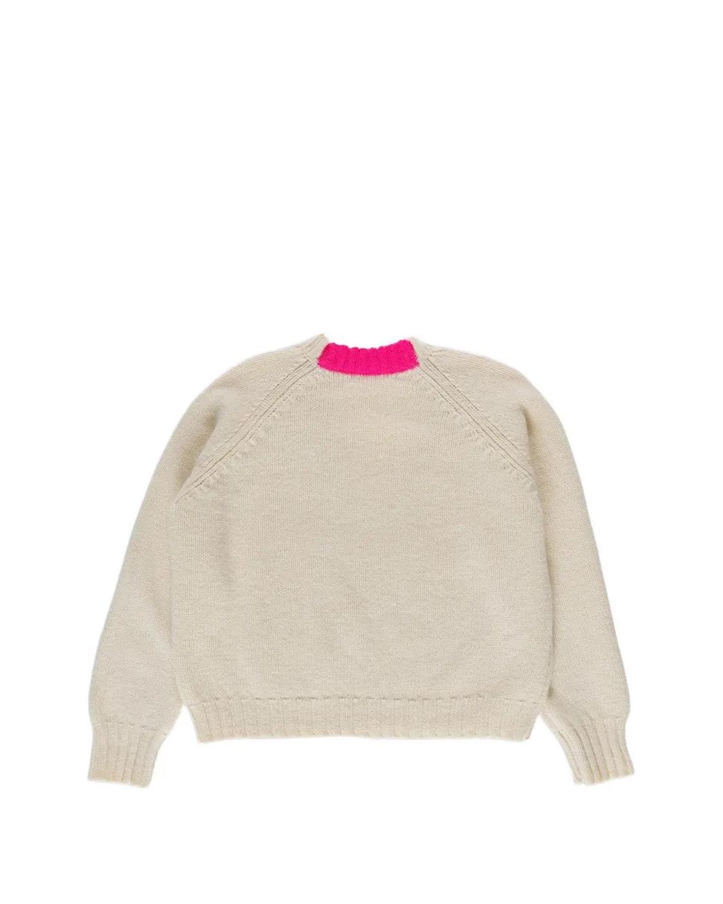 La Fetiche White Loose-Fit Jumper