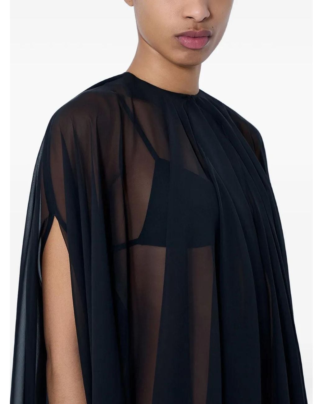 Rick Owens Blue Luxor Cape