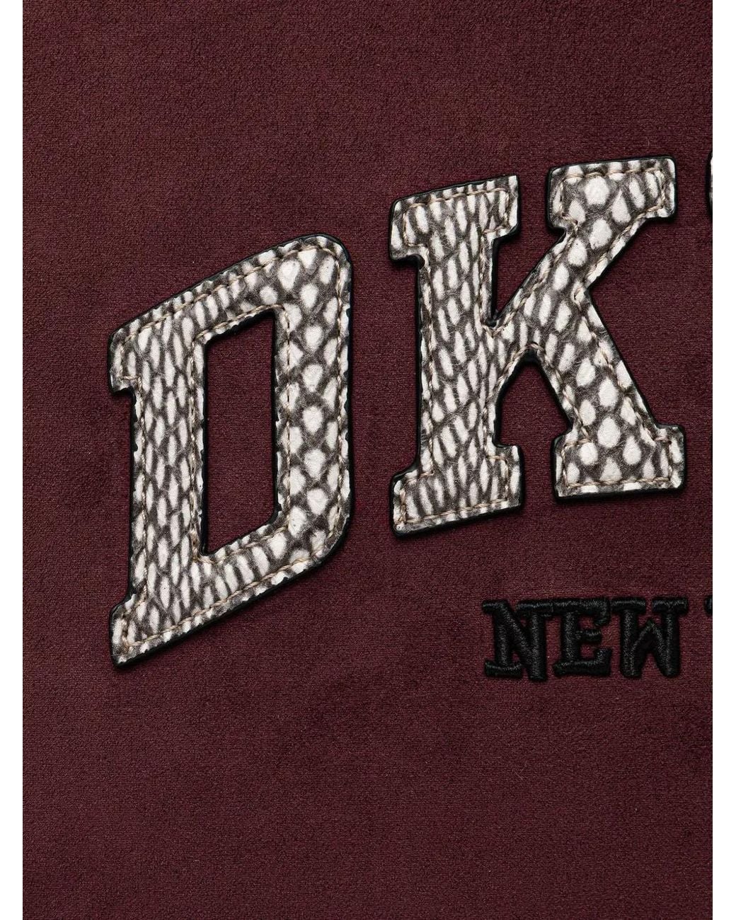 DKNY Purple Hadlee Logo-Patch Tote Bag