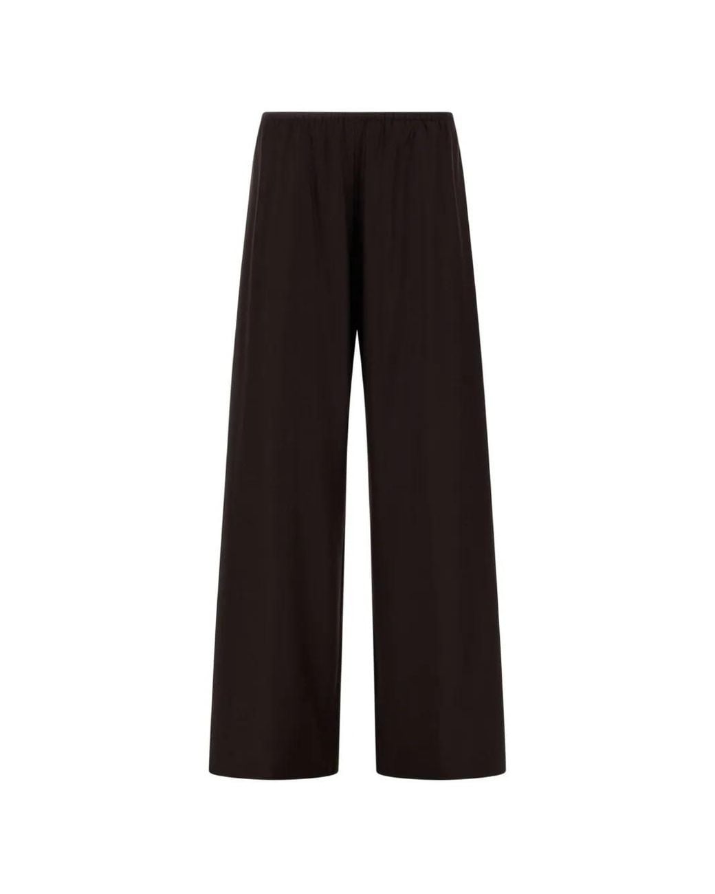 Herno Black Elasticated-Waist Wide-Leg Trousers