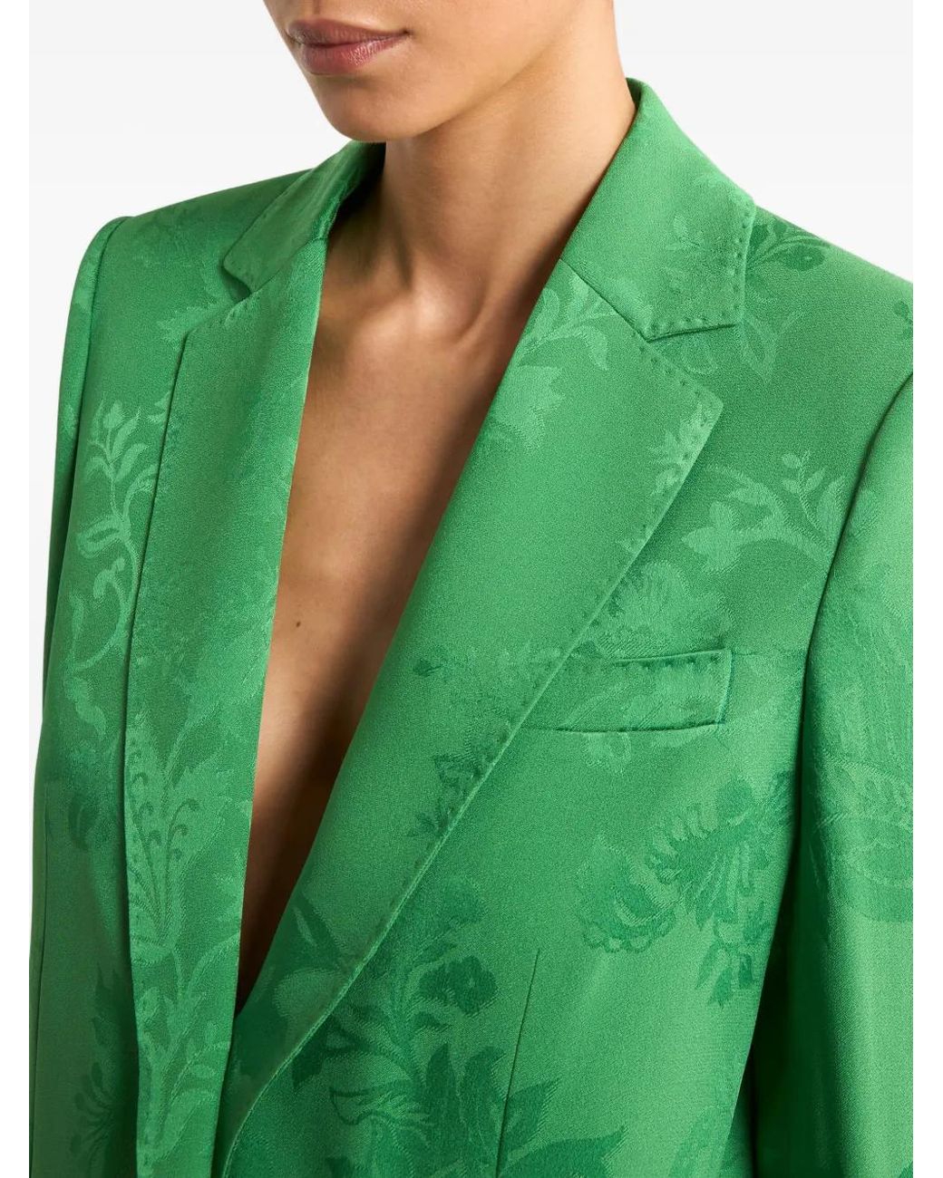 Etro Green Double Breasted Jacket