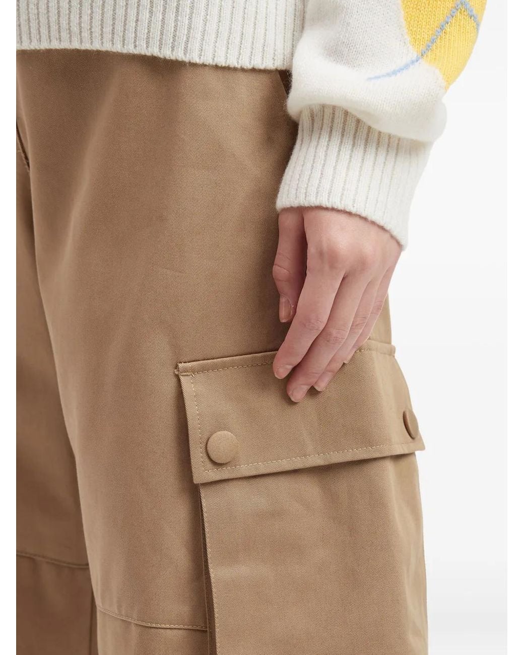 MSGM Cargo Broek in het Natural