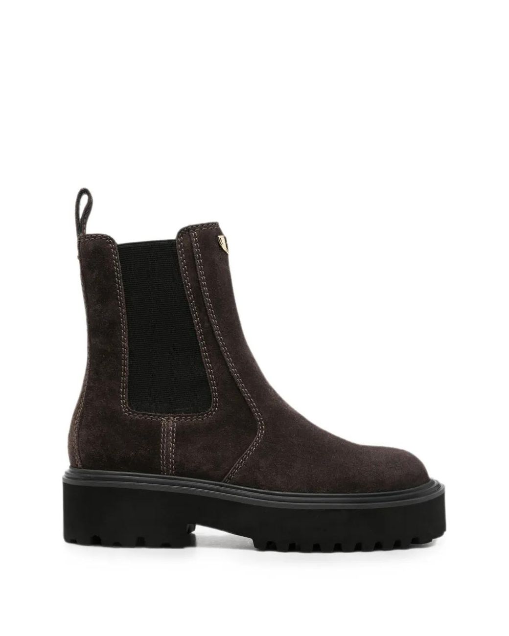 Maje Black Suede Chelsea Boots