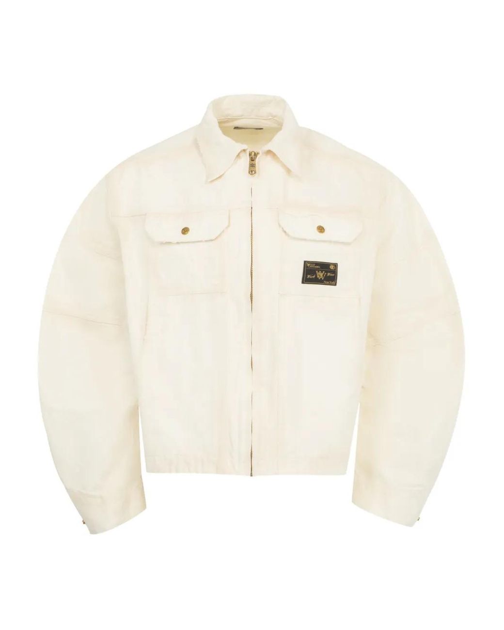 Willy Chavarria White Stockton Pocket Jacket for men