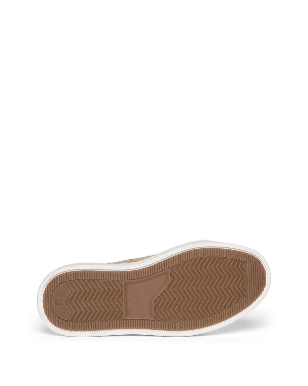Manière De Voir White Vienna Suede Contrast Stitch Sneakers