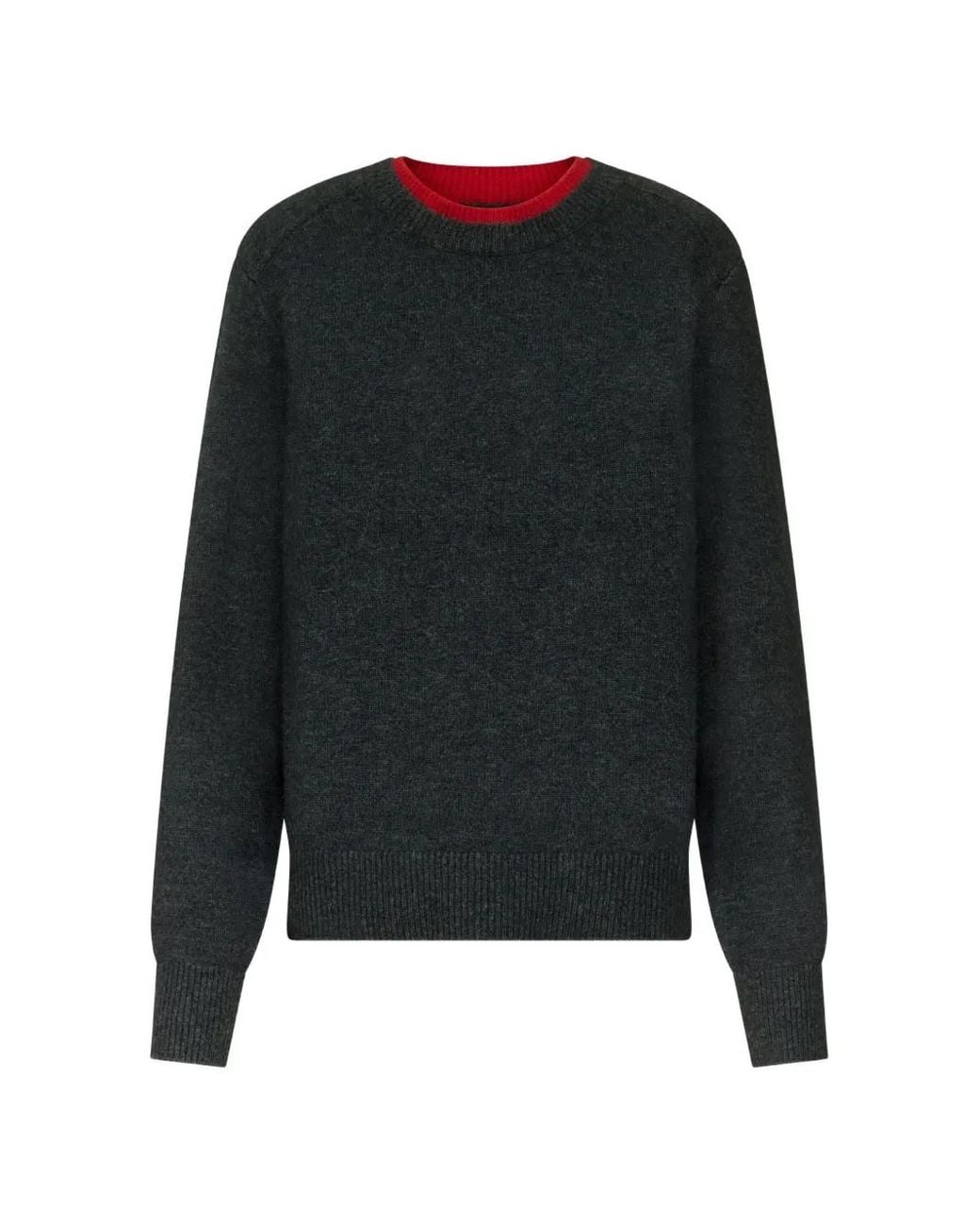 Loulou de Saison Black Bicolor Cashmere Sweater