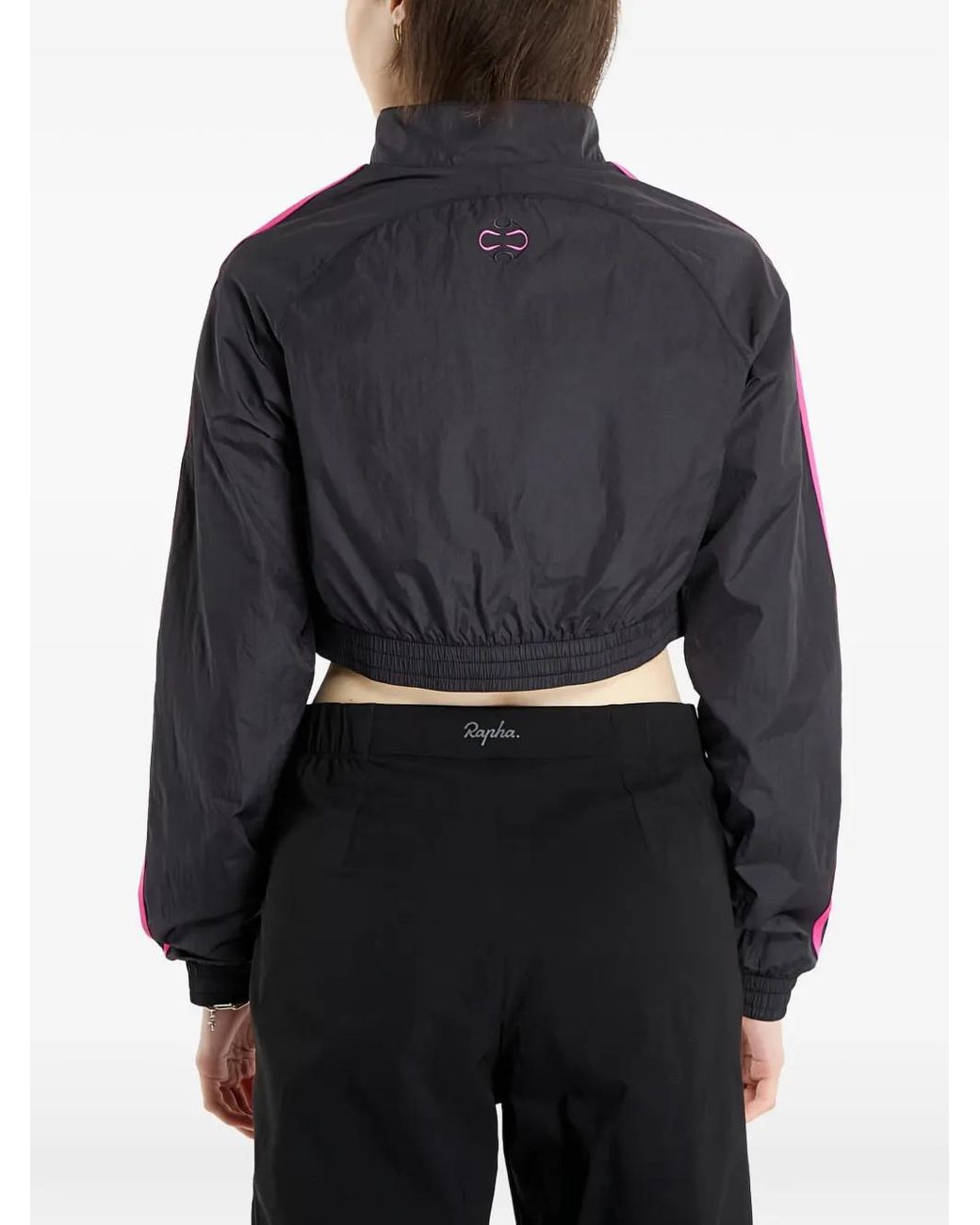Adidas Black Teamgeist Adicolor Zip-Up Cropped Track Jacket