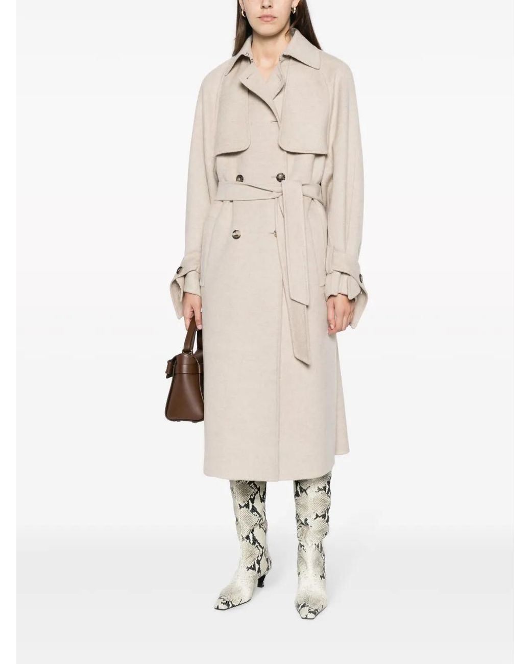 Max Mara Natural Falcon Long Coat