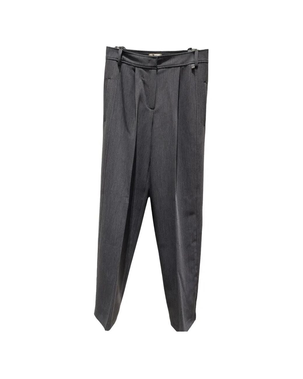 Herno Gray Polyester Viscose Elastan Pants