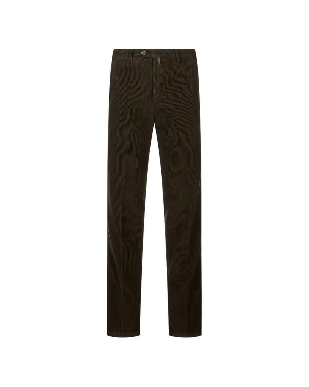 Kiton Black Corduroy Trousers for men