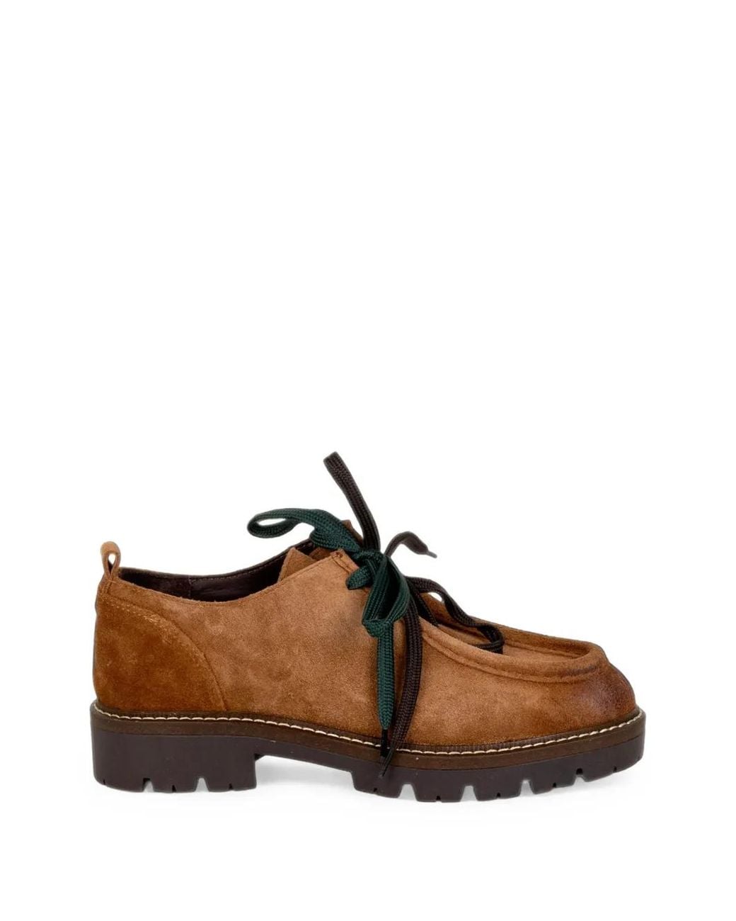 Stokton Brown Rebel 002 Lace-Up Loafers