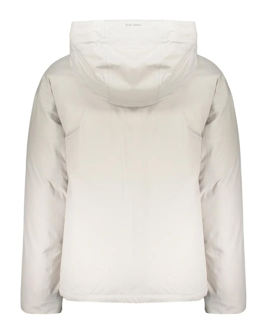 Herno Natural Zip-Up Hooded Jacket for men