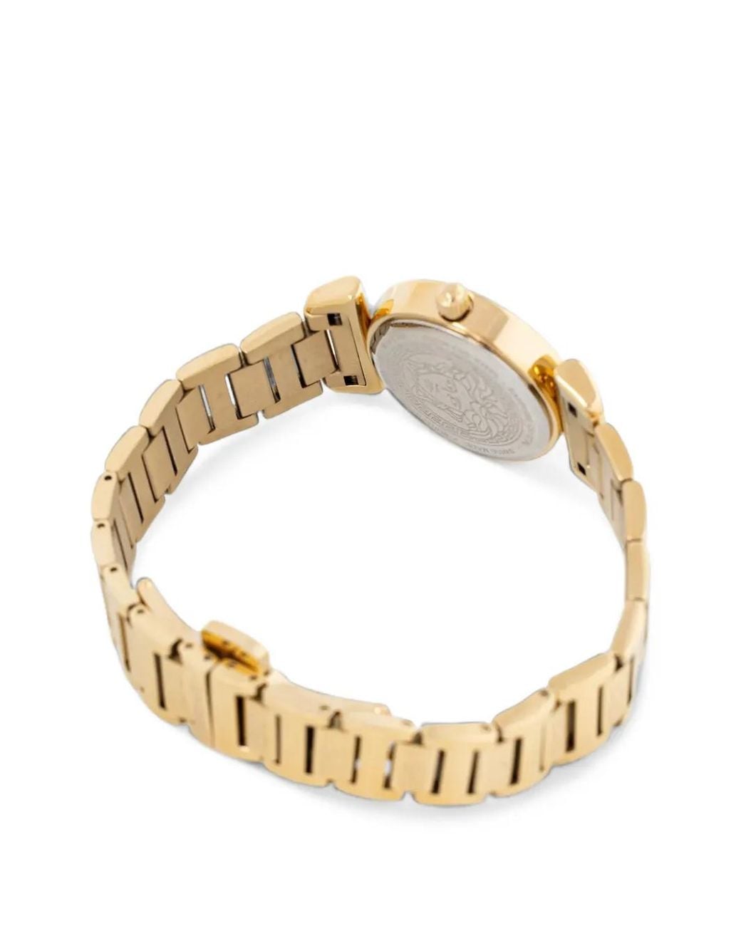 Versace Metallic Textured-Bezel 27Mm Watch
