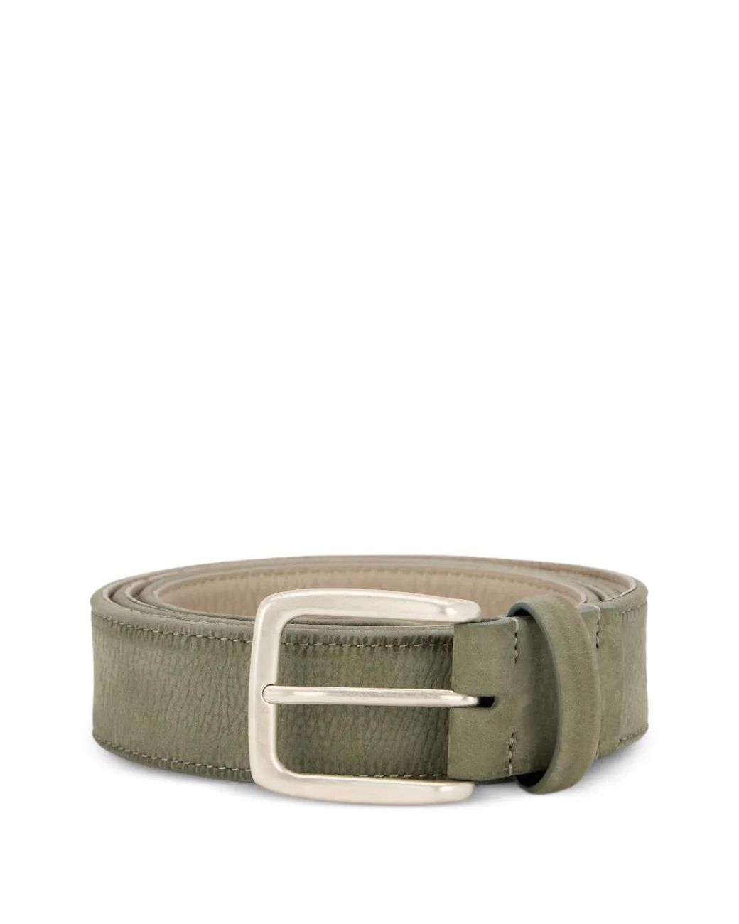 Moorer Gray Buckle Detail Belt for men