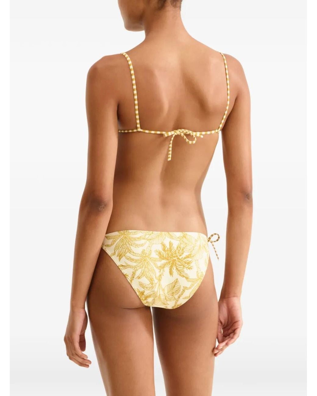 Eres Natural Hamac Palm-Print Triangle Bikini Top