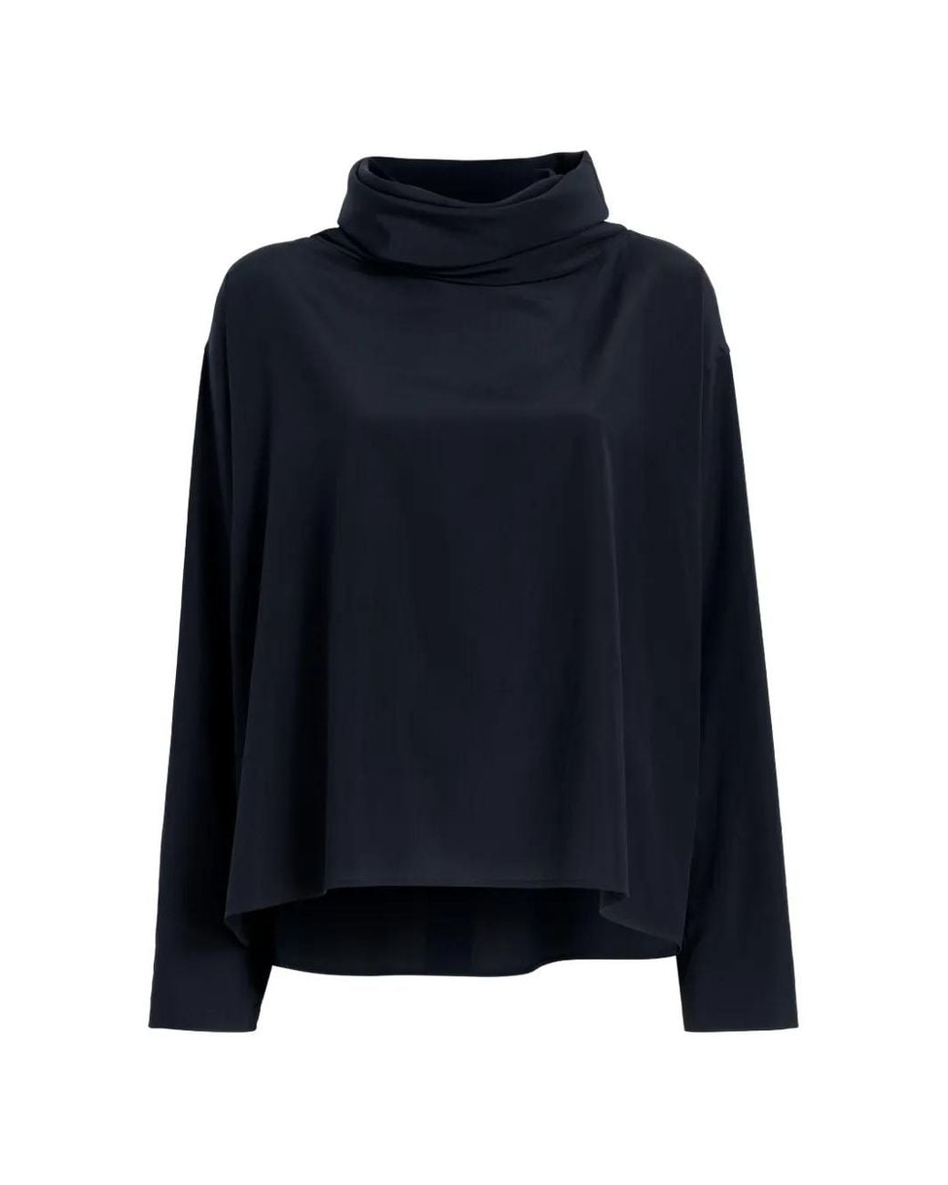 Proenza Schouler Blue Turtleneck Long-Sleeved T-Shirt