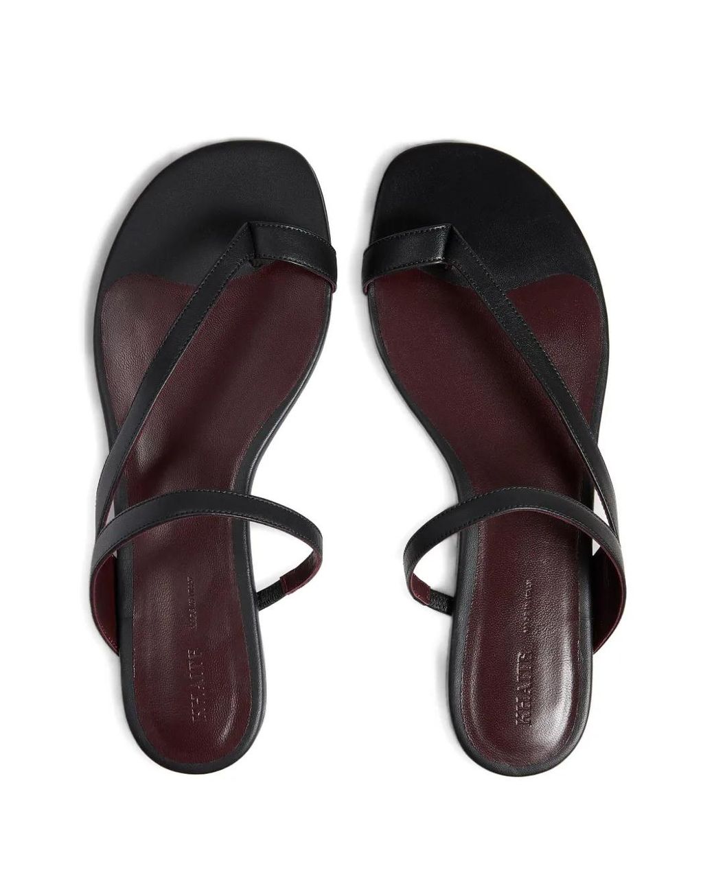 Khaite White Aimee Flat Sandals
