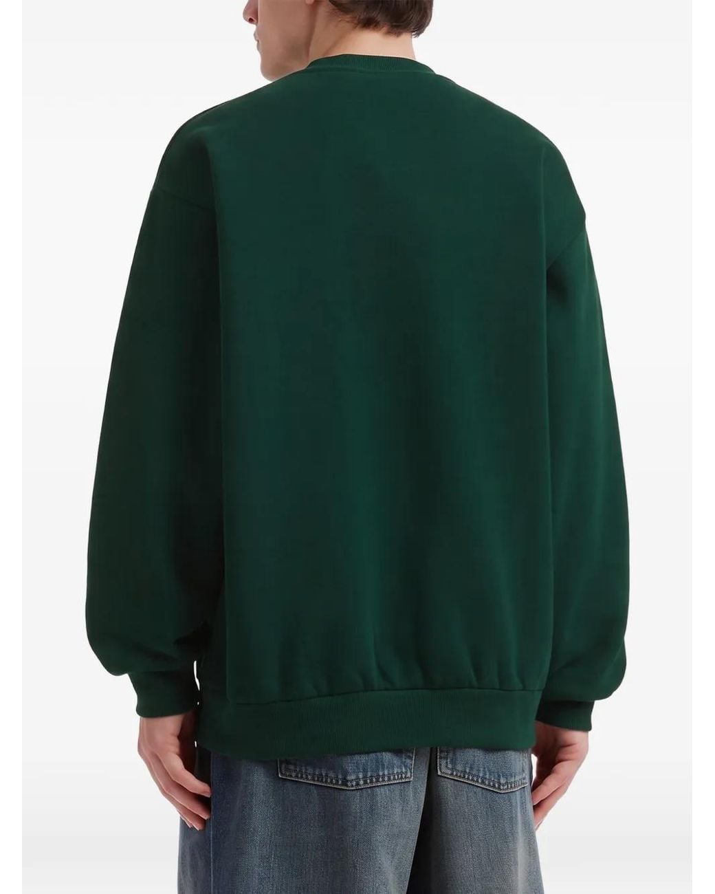 Chocoolate Green Logo-Print Sweatshirt for men