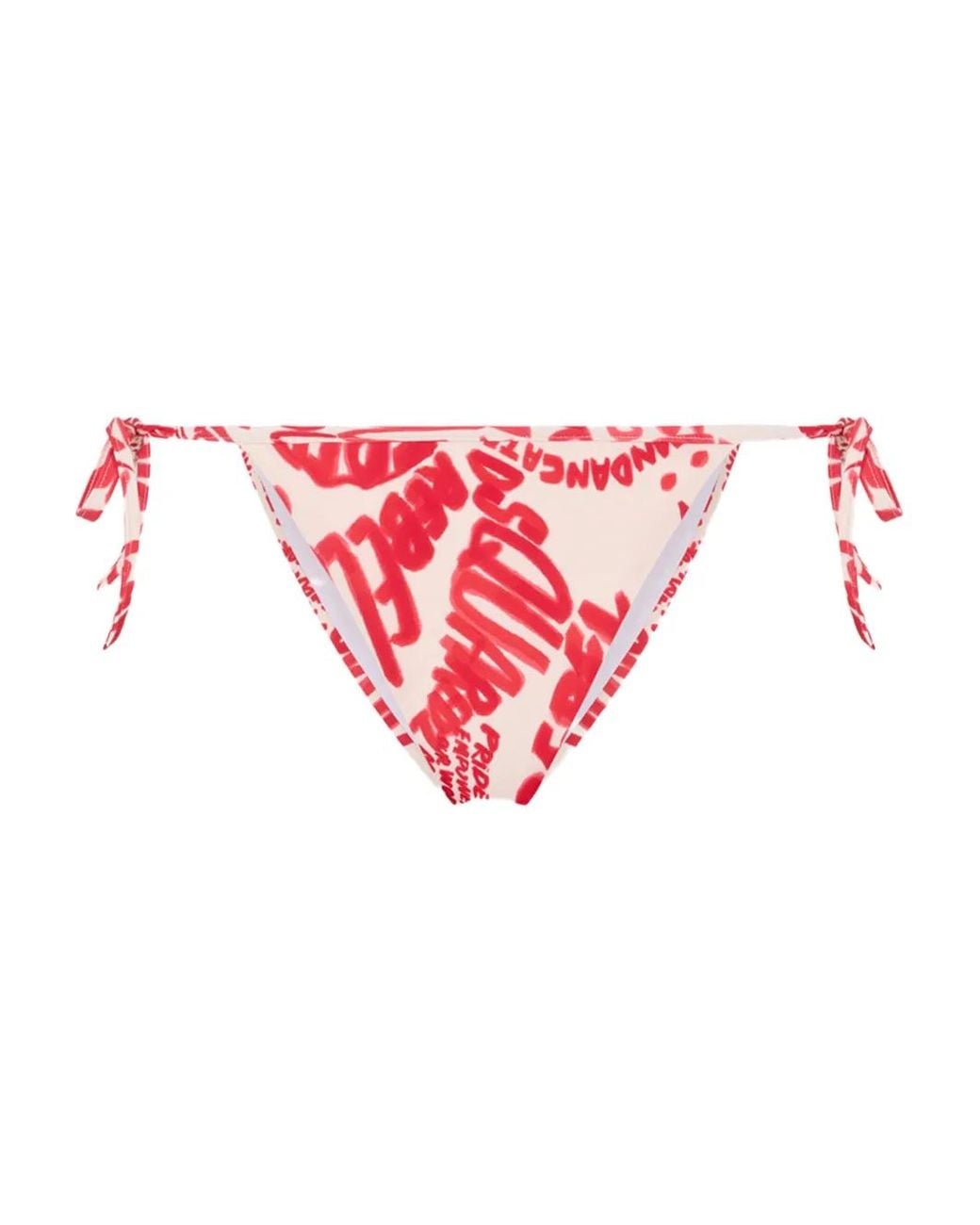 DSquared² Pink Rebel Hibiscus Bikini Bottom