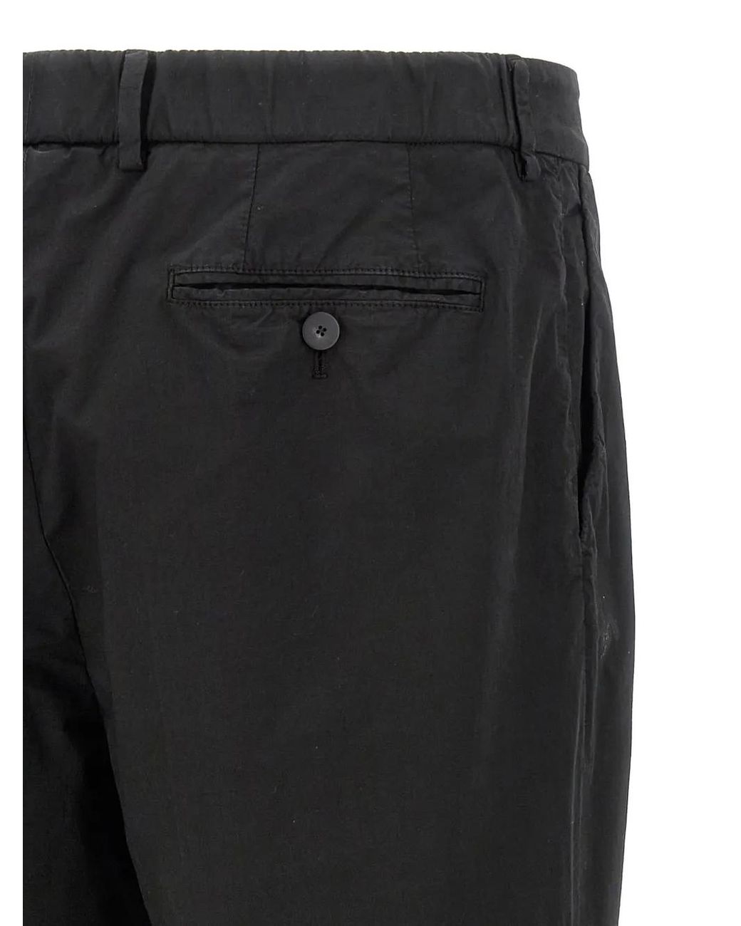 Cellar Door Black Nuv Trousers for men