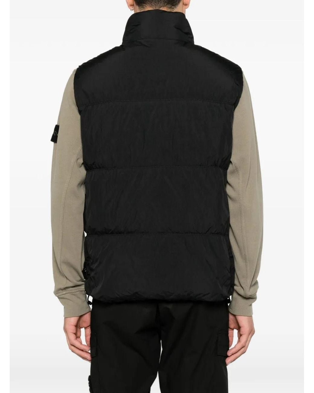 Stone Island Black Jackets for men