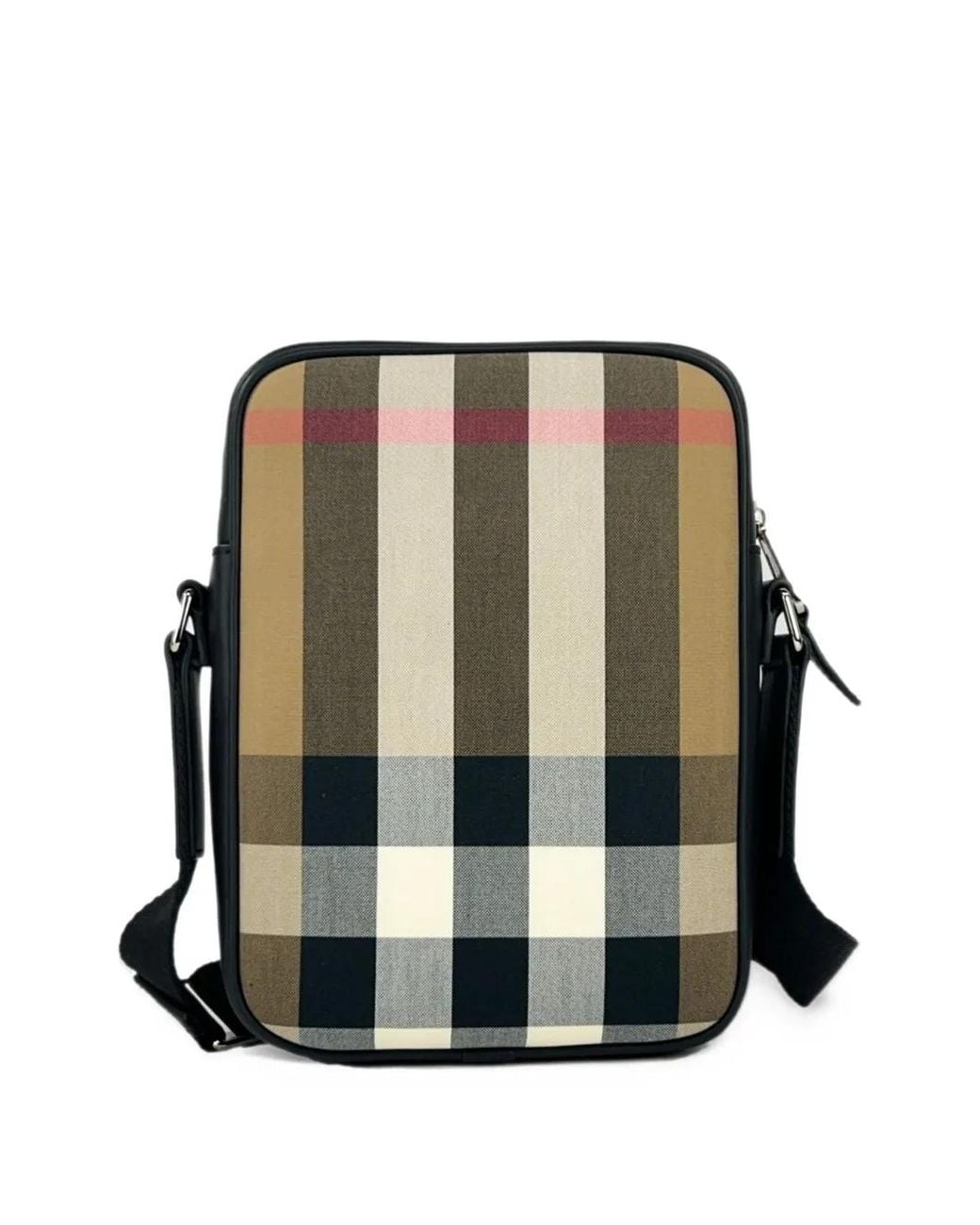 Burberry Paddy Check Crossbody Bag in Black | Lyst