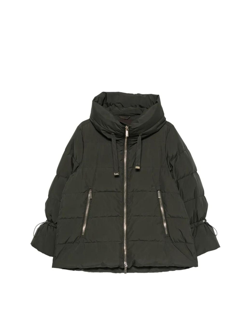 Moorer Black Gadia Hooded Padded Jacket