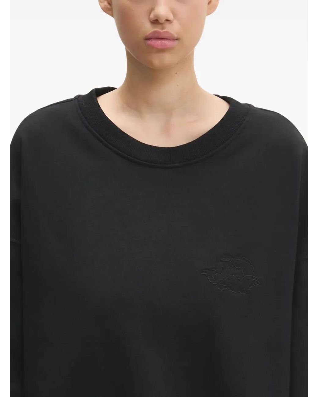 Fiorucci Black Embroidered-Logo Sweatshirt